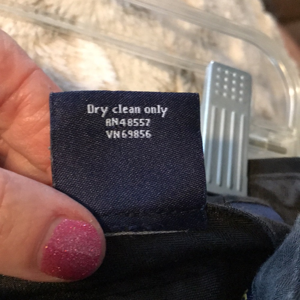 CAMBRIDGE CLASSICS DRESS PANTS SIZE 32Wx29L BLACK WITH PIN STRIPES - Picture 7 of 7